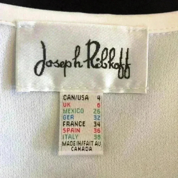 Joseph Ribkoff Color Blocked Sleeveless Dress Size 4 - Picture 3 of 5